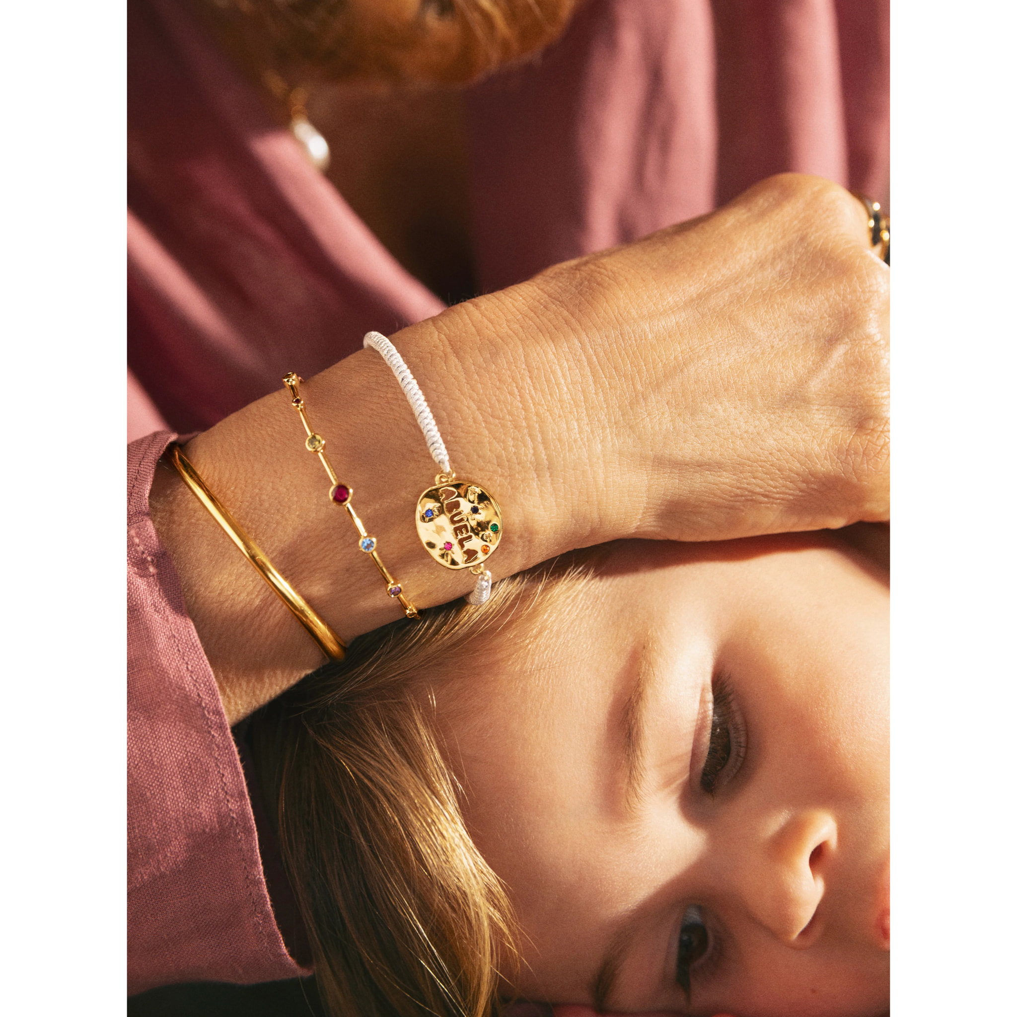 Pulsera Abuela Colors Baño Oro