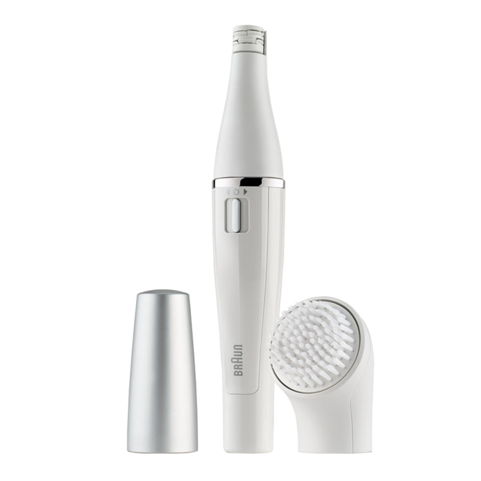 Braun Épilateur Visage Face 8 - Avec Brosse Exfoliante - Blanc