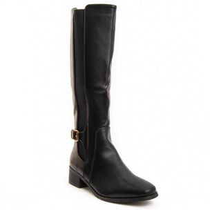 Bota De Tacón - Negro - Altura: 4 Cm