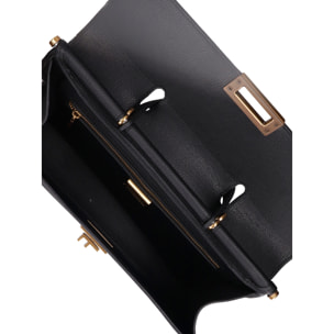 Borsa a mano da donna Made in Italy - Modello Zaffiro Lux - 100% pelle - 35.0 x 27.0 x 13.0 cm