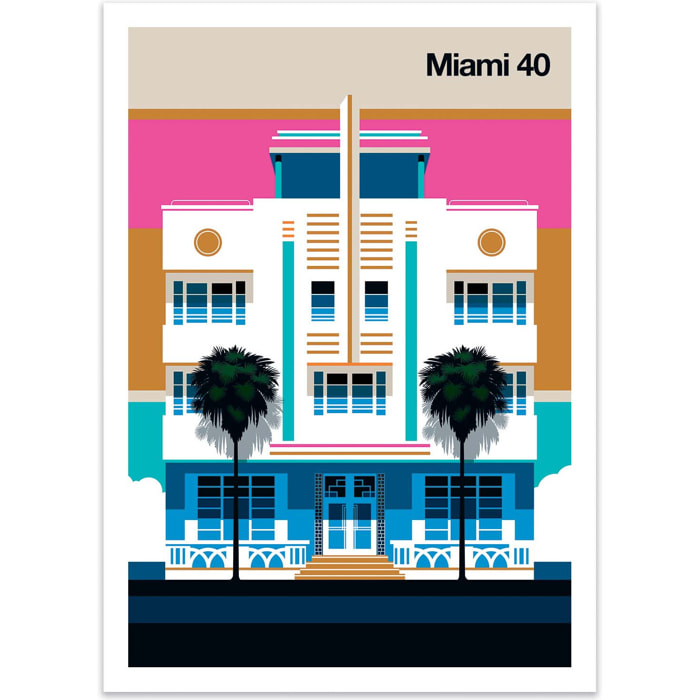 Affiche - Miami 40 - Bo Lundberg