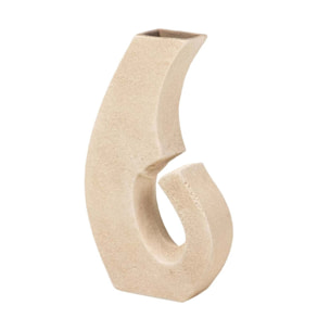 Florero Ceramica Marron 22x8x40 Cm