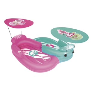 BARBIE SET DI DUE MATERASSI INFLABILI CON OMBRELLONE SPORTY GIRL 178X170CM ETÀ 4-10 ANNI