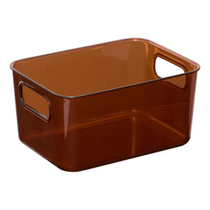 Boîte de rangement avec couvercle Lycia 2,2L acajou