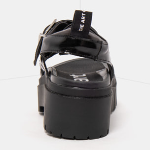 Sandalias 2041 NAPPA SHINNY BLACK / LEEDS color Black