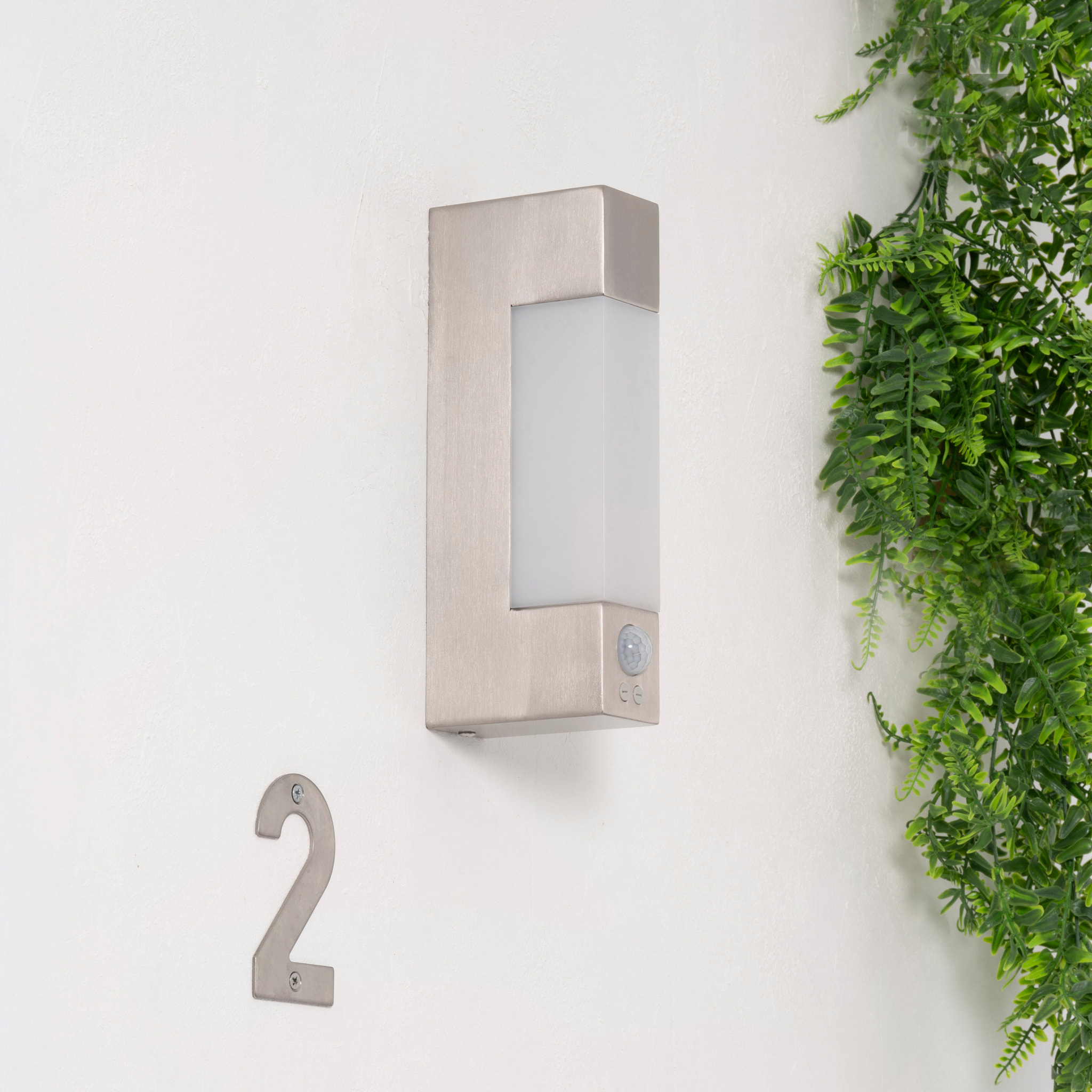 Forlight Aplique Ip44 Litus With Sensor Led 5,3W 4000K Acero Inoxidable 420Lm