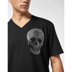 PHILIPP PLEIN T-Shirt V-Neck Ss SKULL
