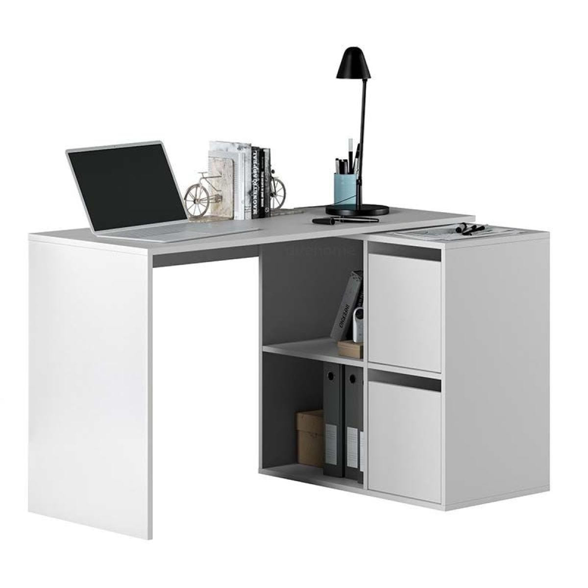 Mesa de escritorio multiposición Adapta Blanco Artik (Blanco Mate)