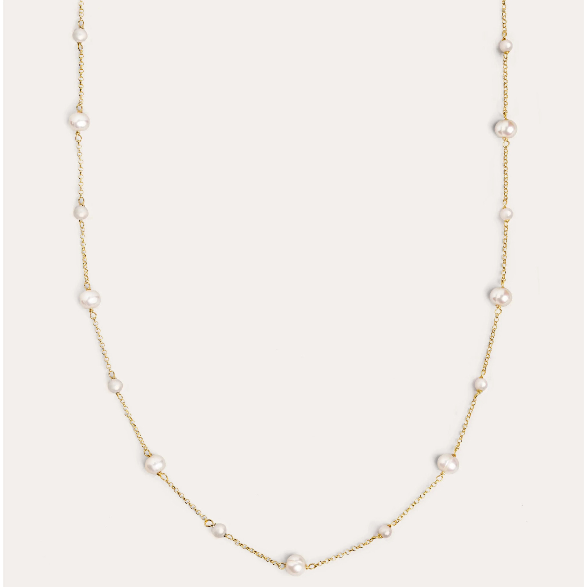 Collana Pearl & Pearls Argento Placcato Oro