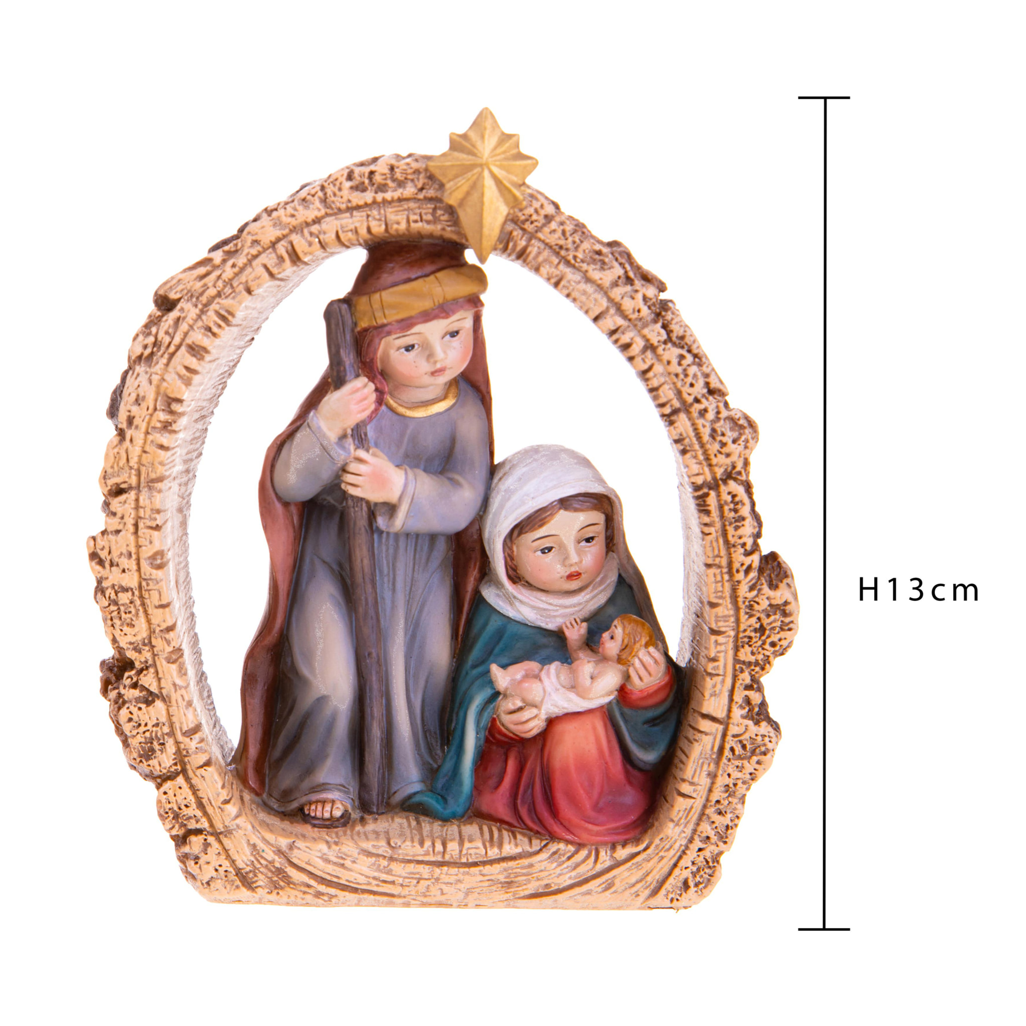 Natività in inserto - Pezzi 1 - Colore Multicolore - 11x13Hx4,5cm - Bianchi Dino