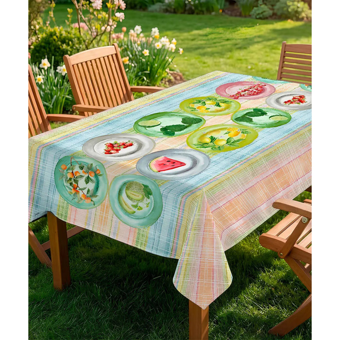 Tovaglia floreale lavabile 100% cotone PICNIC