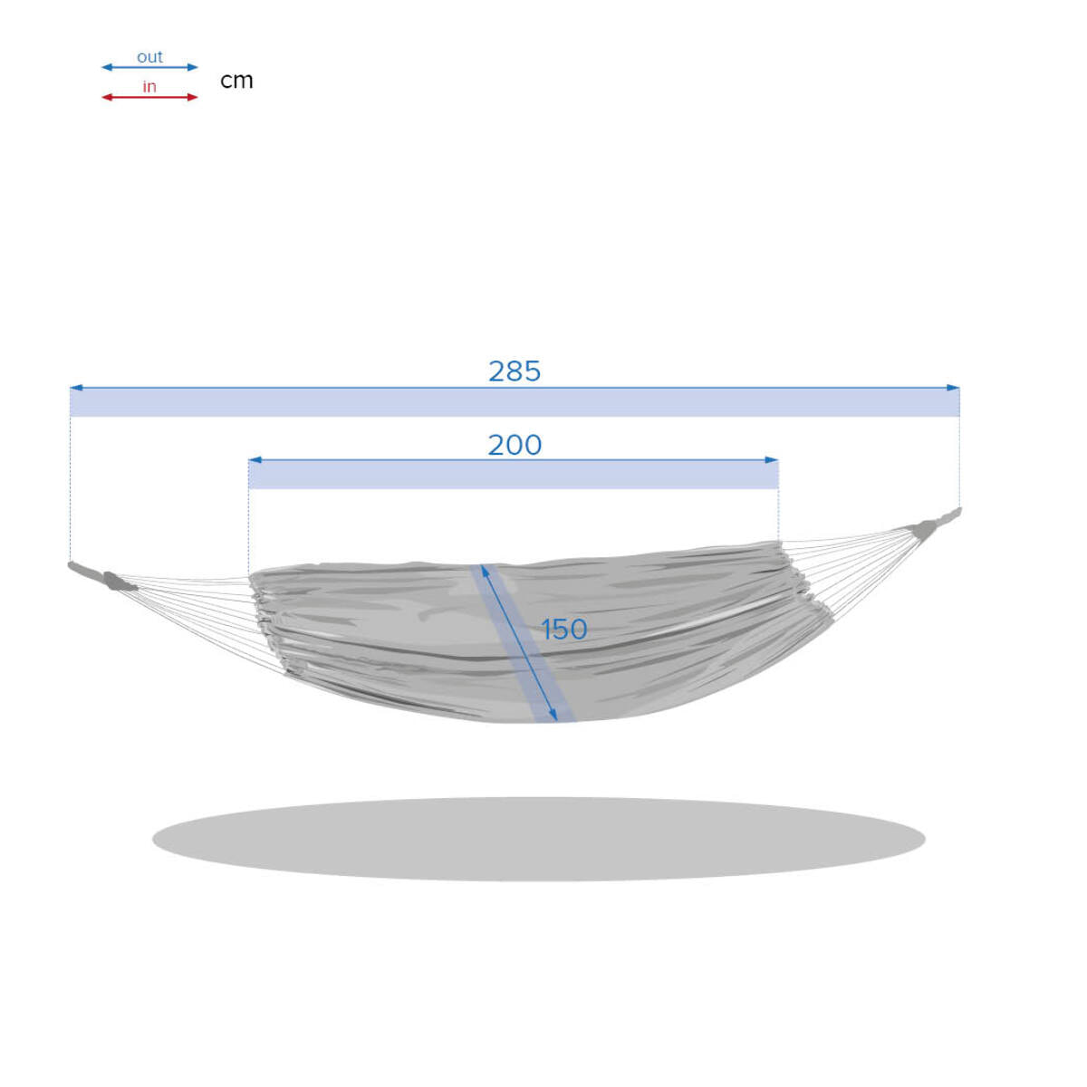 Toile de hamac double Yaqui Perle