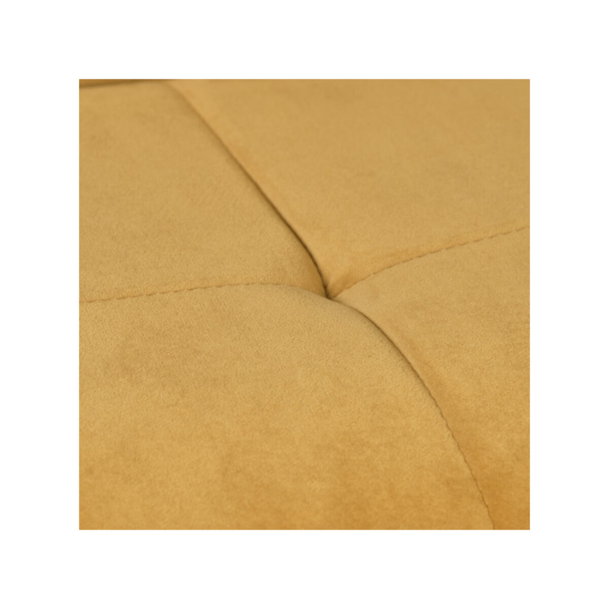 Chaise rotative 360° bicolore en velours et tissu & pieds en métal - FLORENCE
