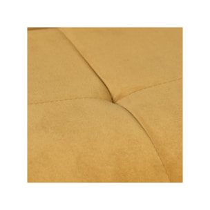 Chaise rotative 360° bicolore en velours et tissu & pieds en métal - FLORENCE