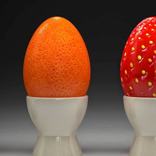 Affiche encadrée fruits artistiques Affiche + cadre en métal - Noir