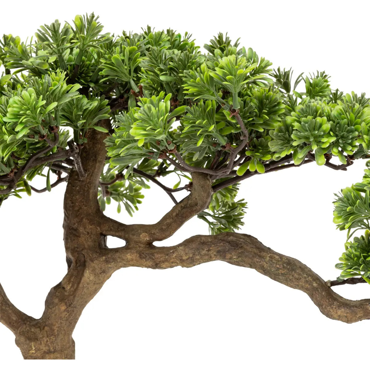 Bonsaï artificiel en pot "Polin" pot en céramique vert H45cm