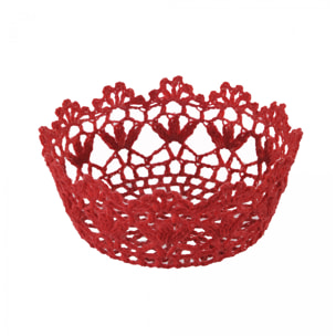 Ciotola Trina D.15 Cm Rossa - Pezzi 6 - 15X6,5X15cm - Colore: Rosso - Bianchi Dino - Decorazioni Varie