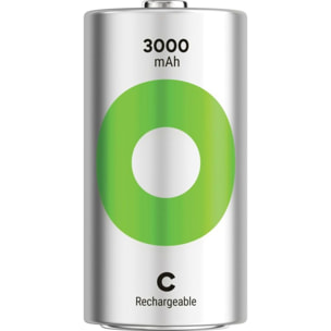 Pile rechargeable GP C ReCyckO lot de 2 3000mAh