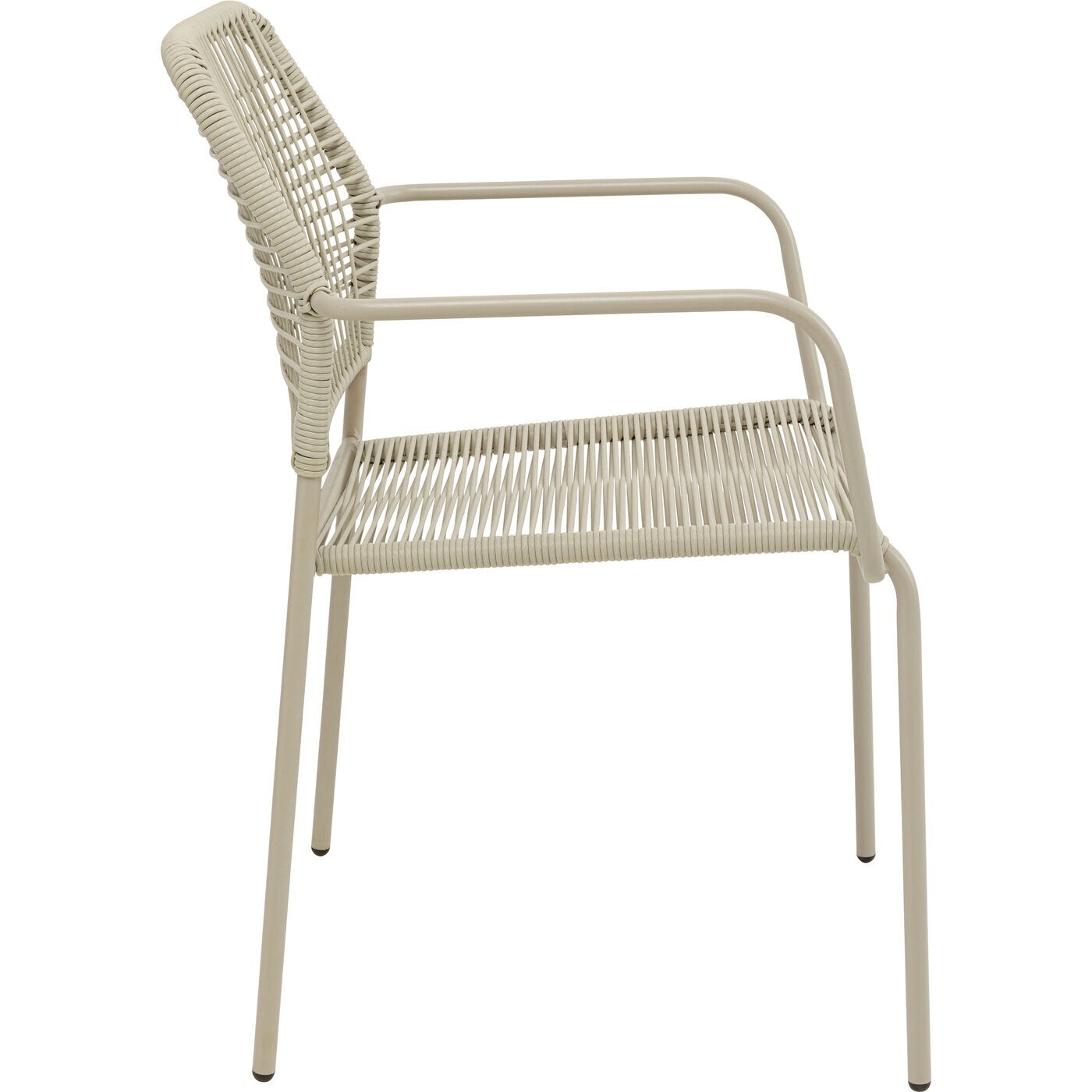 Chaise de jardin avec accoudoirs Madagascar beige Kare Design