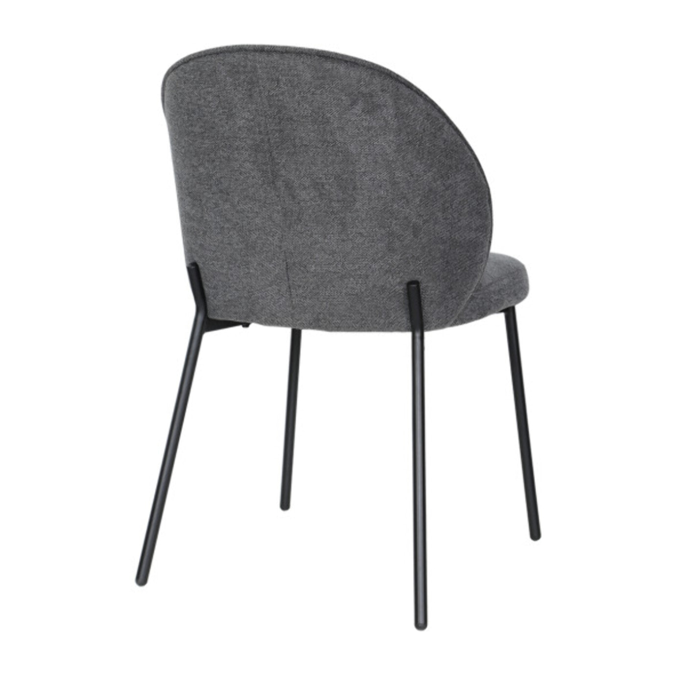 Chaise épurée en tissu avec pieds fins en métal - MARTHA