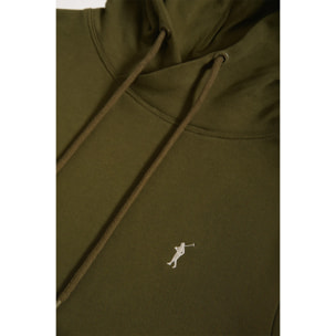 Sudadera de capucha y bolsillos verde oliva con logo Rigby Go