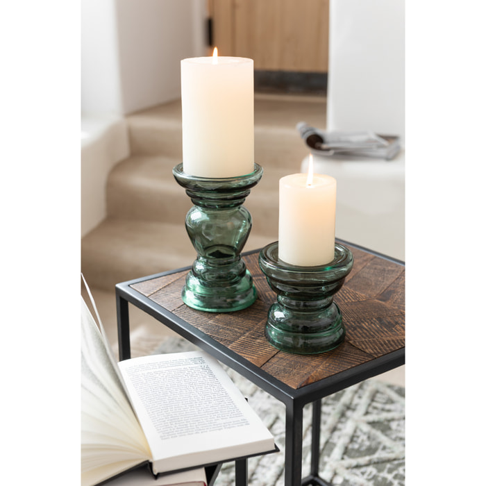 J-Line chandelier Nice - verre - vert - small - 2 pcs