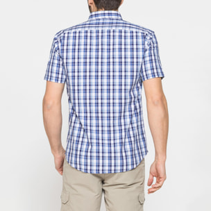 CAMICIA A MANICA CORTA IN COTONE CON FANTASIA