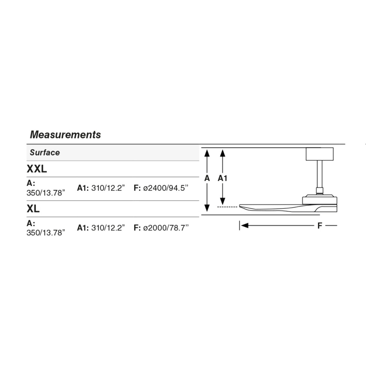 BIGWOOD 20 XL Ventilatore a soffitto bianco/pino