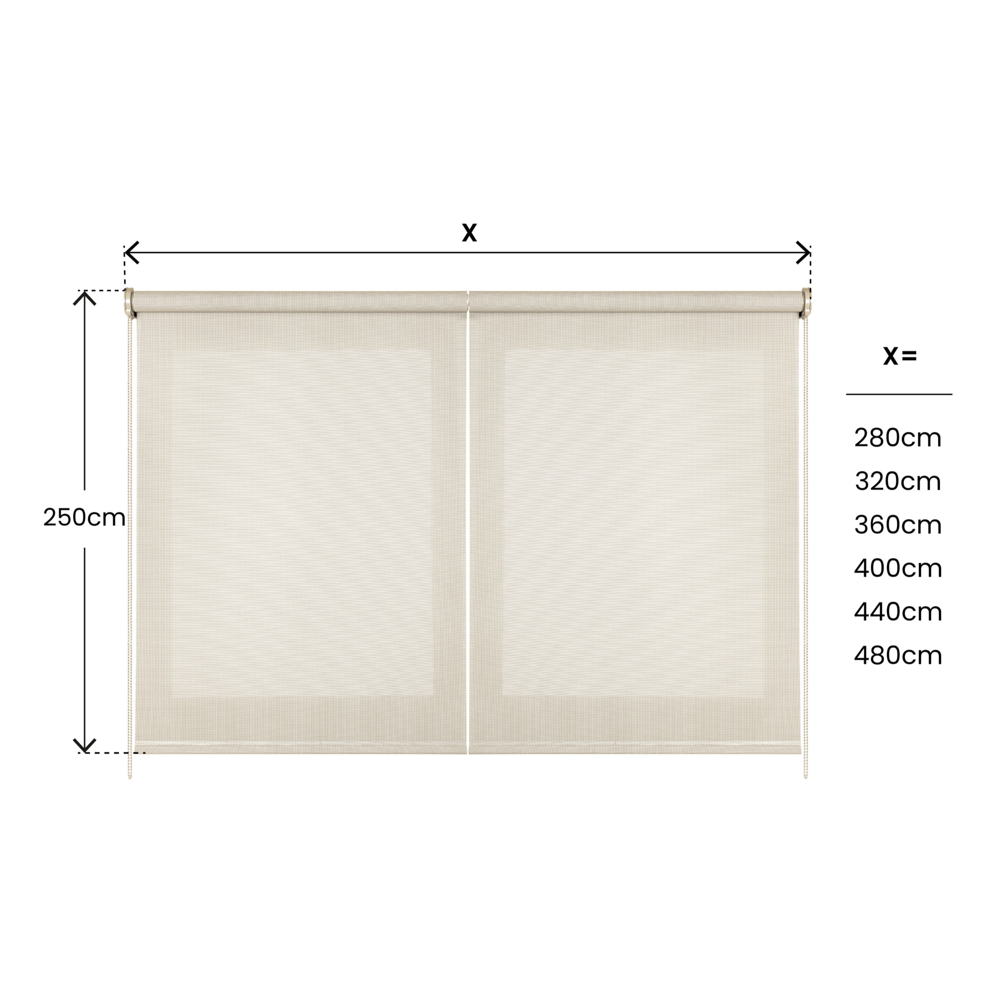 Enrollable XXL SCREEN PRO Solar Lino