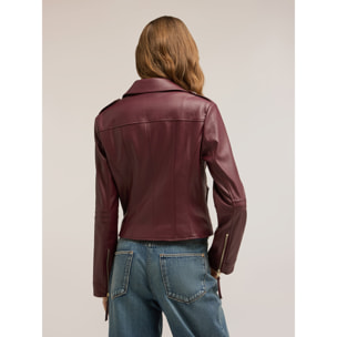 Motivi - Chiodo con zip dorate - Bordeaux