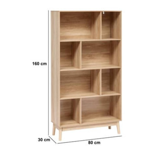 Bibliothèque Abana bois clair