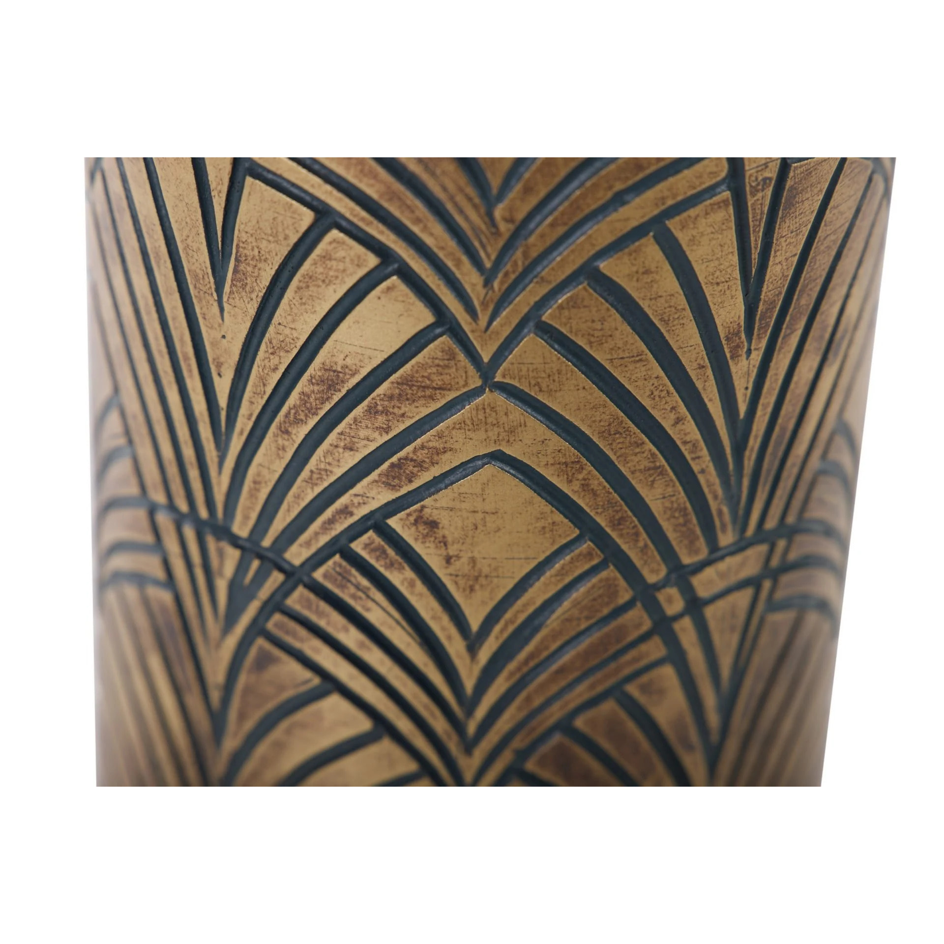 Florero Resina Dorado  15x15x60 Cm