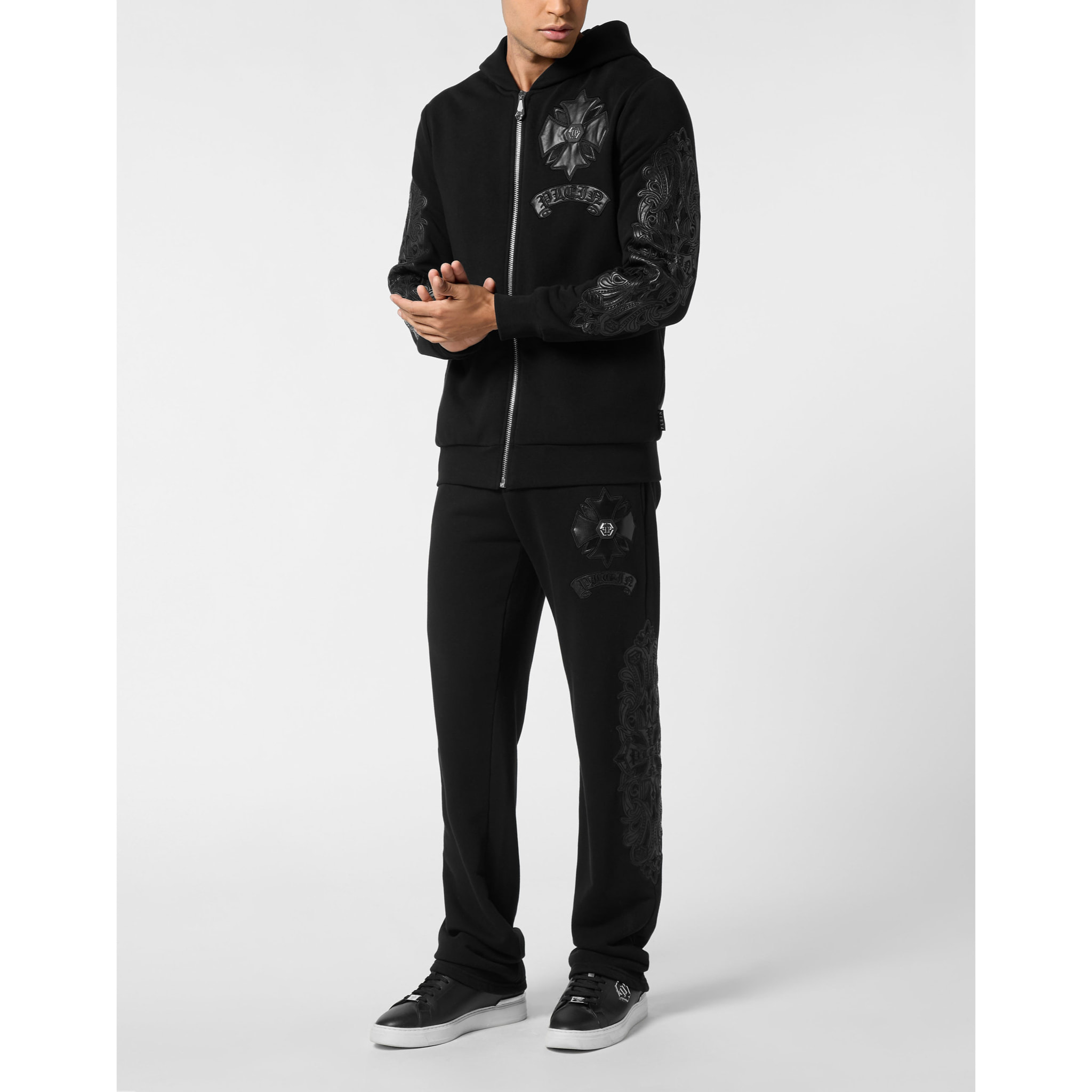 PHILIPP PLEIN Hoodie Sweatjacket CHROME