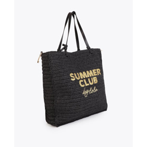 Borsa decostruita in rafia Summer Club