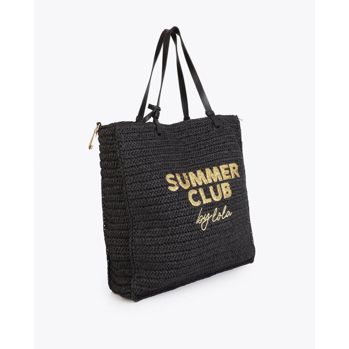 Borsa decostruita in rafia Summer Club