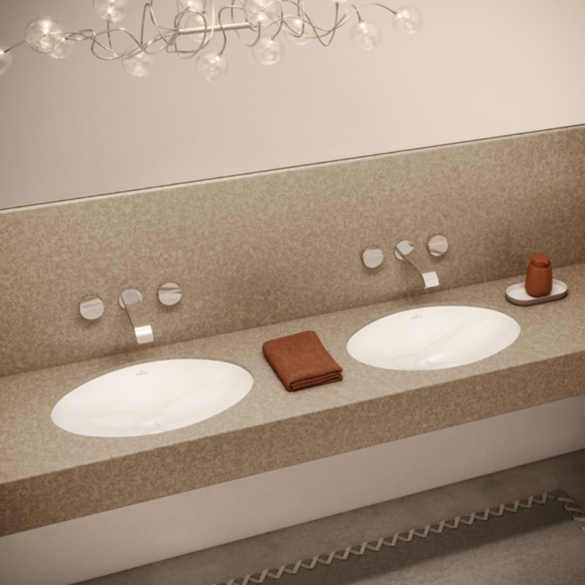 Lot de deux vasques à encastrer par-dessous Evana 500 x 350 mm VILLEROY ET BOCH