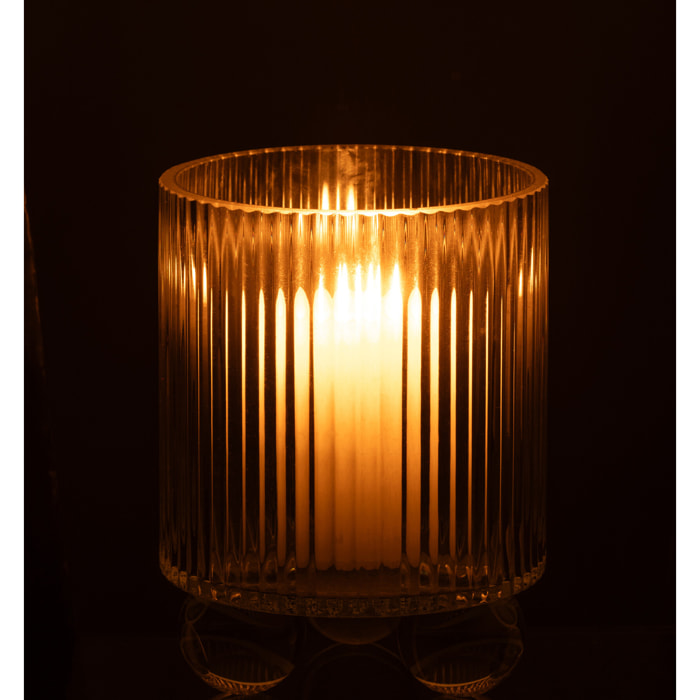J-Line photophore Clara - verre - transparent - small