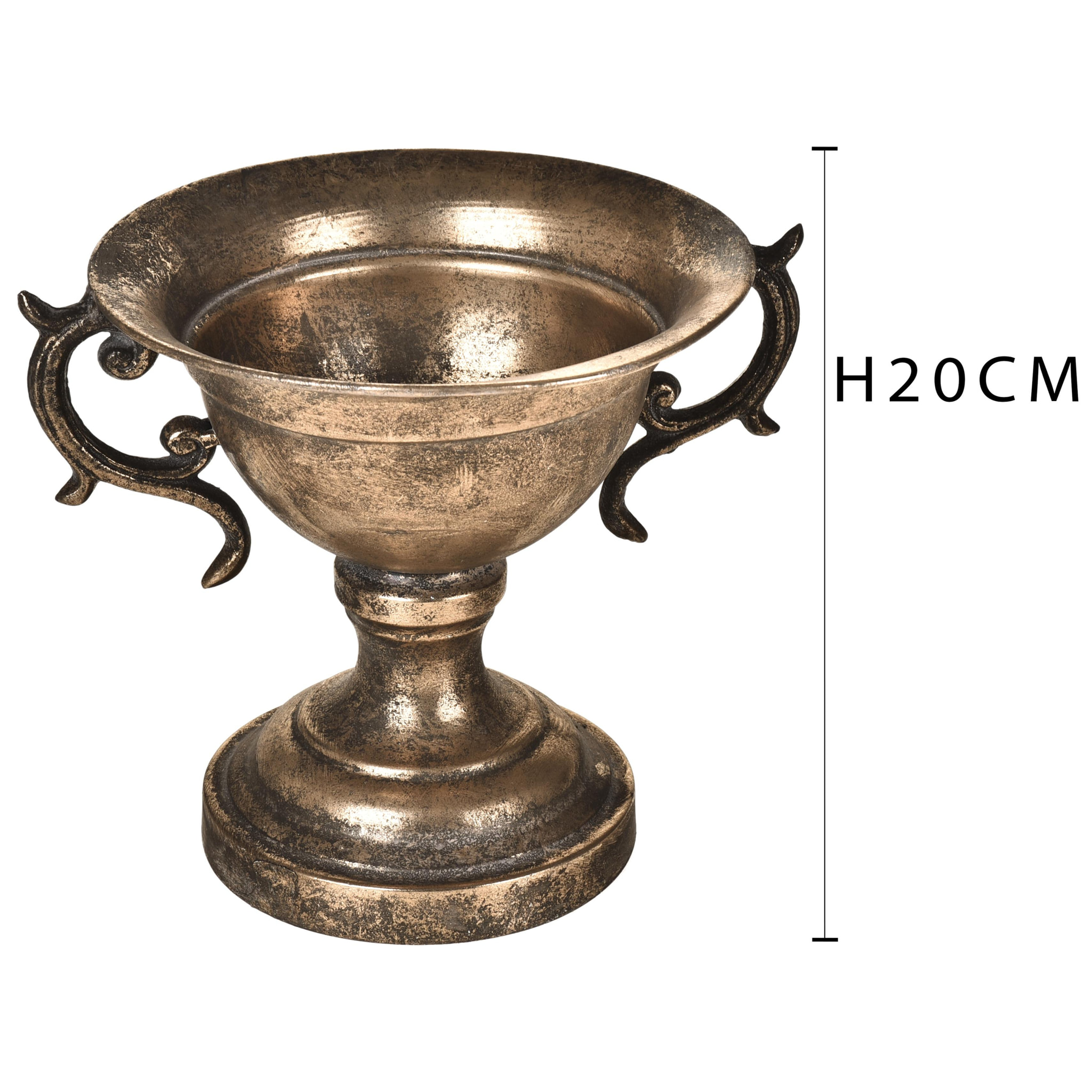 Coppa metallo - Pezzi 2 - 24,5xH20x24,5cm - Bianchi Dino SpA