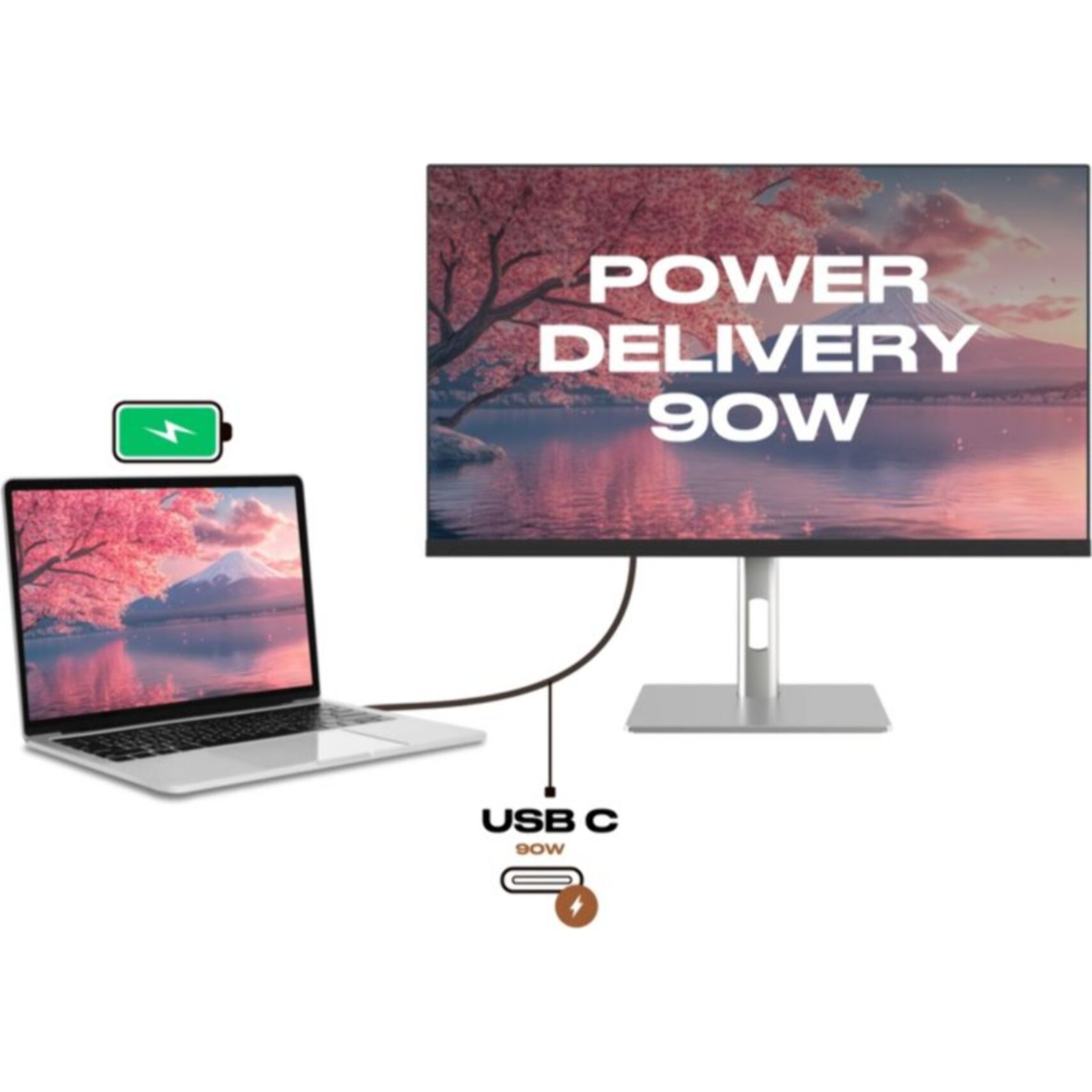 Ecran PC 5K JAPANNEXT JN-IPS275K-HSPC9 5K 27'' IPS 5K HDR10 DCI-P3 HDMI - DP - USB-C 90W - KVM