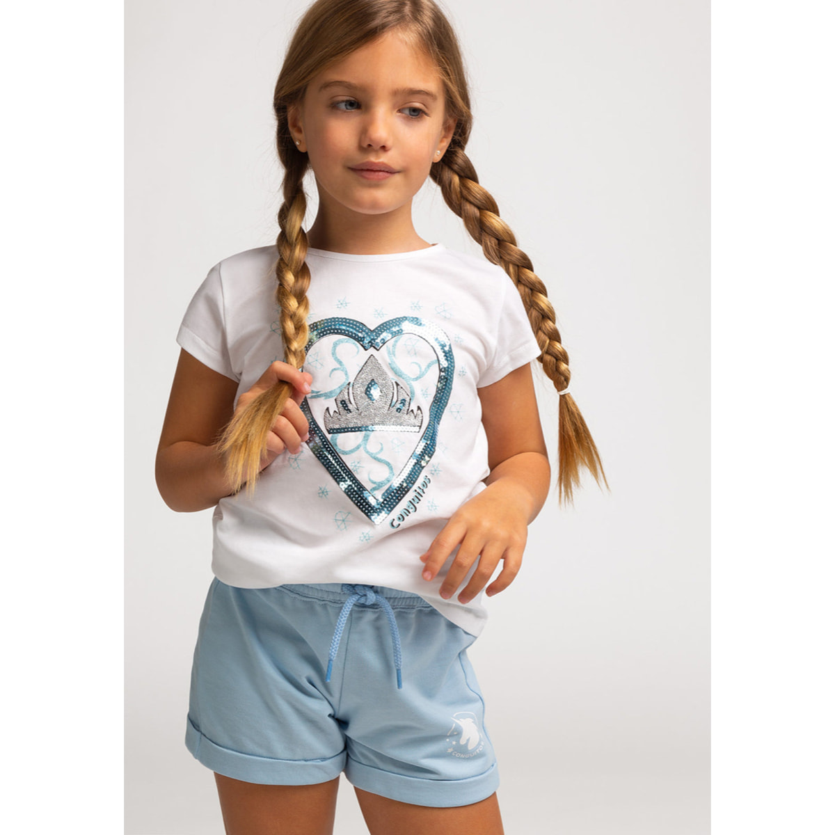 Camiseta de Niña Fantasía Lentejuelas