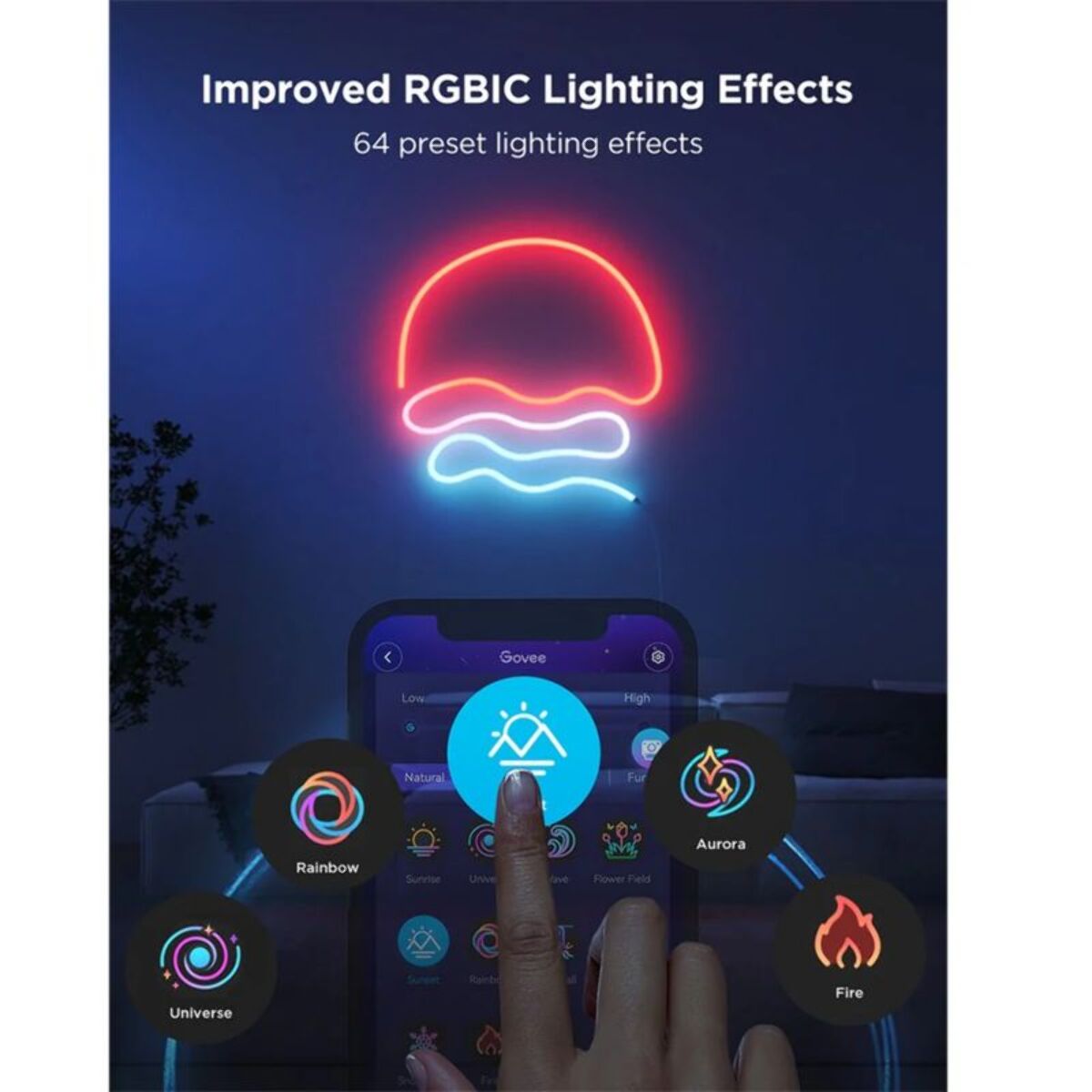 Bandeau LED GOVEE NEON STRIP LIGHT MATTER 3M