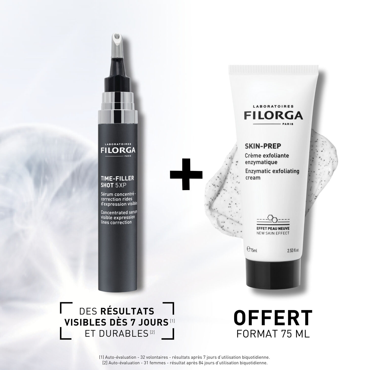 Time-Filler - Coffret Coffret Sérum 15 ml + Crème exfoliante 75 ml