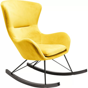 Fauteuil à bascule Oslo jaune Kare Design