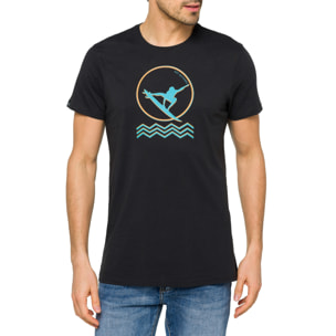 T-shirt in cotone 150 gr Hot Buttered Groove Nero