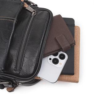 Bandolera Hombre Vegana Lois Warren Negro