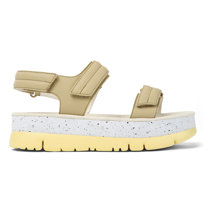 Sandalias Oruga Up - cuero - beige - Suela: 4.2 cm