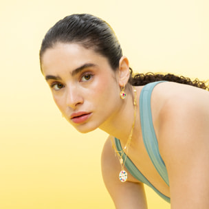 Collar acabado en oro amarillo de 18K