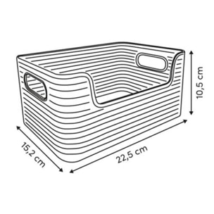 Organiseur Plastor avec poignées 15,2x10,5x22,5cm transparent