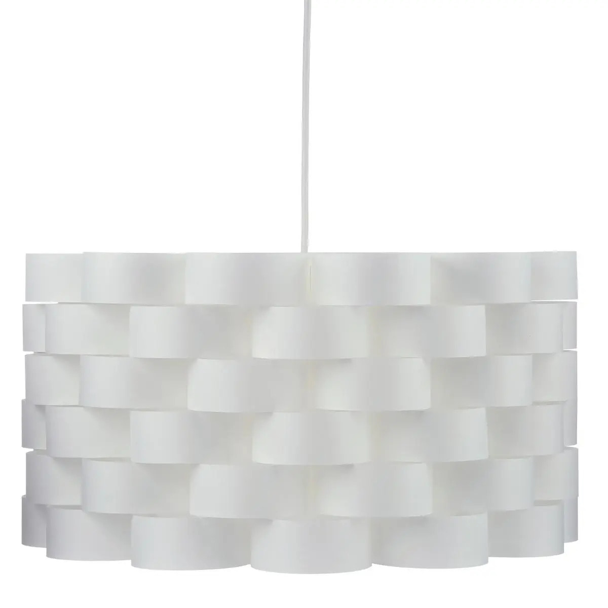 Suspension métal "Moki" blanc D42cm