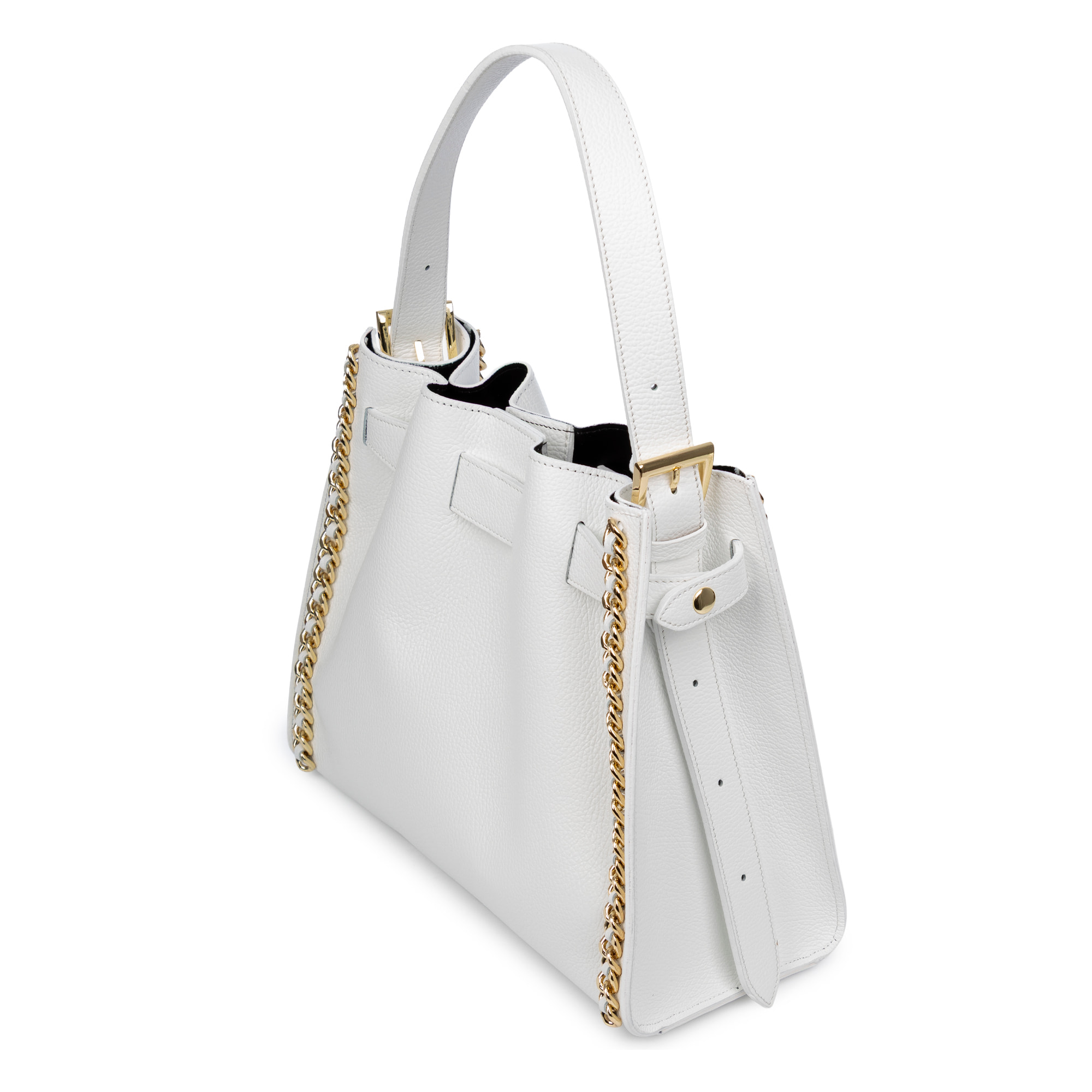 Barano borsa a spalla donna. Pelle autentica Dollaro.